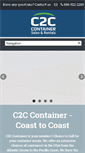 Mobile Screenshot of c2ccontainers.com